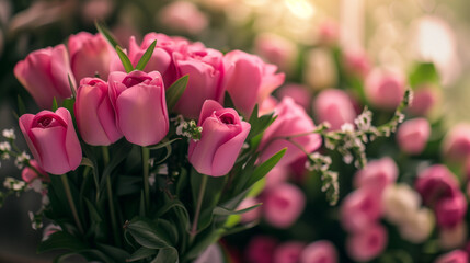 beautiful tulip flowers