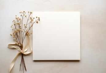 Flatlay Card Mockup With Generative AI
