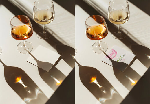 Flatlay Coaster Mockup With Generative AI
