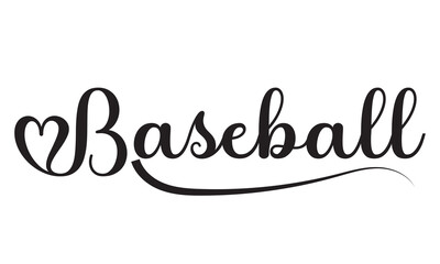 Text Tails Swoosh Baseball Sign, Typography font with ornamental vector. EPS 10/AI