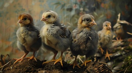 When they are young chicks lack the mutter the blue hens