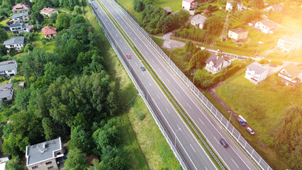 Aerial View of European Sound Barrier