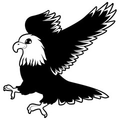 Eagle Cartoon Vector Illustration