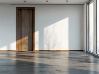 Cozy empty area scene. Empty interior minimal style with empty space for products presentation or text for advertising.