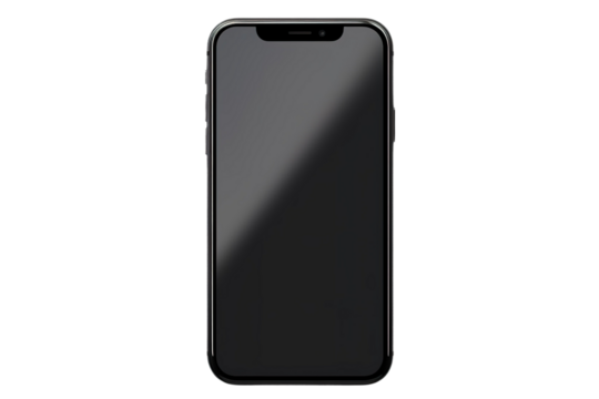 The Dark Abyss: A Glimpse Into the Void on an Iphones Back on White or PNG Transparent Background.