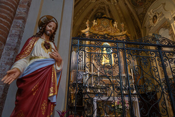 Obraz premium Pavia Santa Maria In Betlem church rural rock ancient