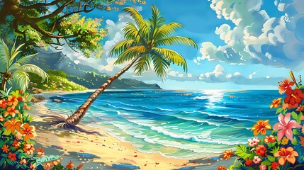 Elegant Woman in Traditional Japanese Dress with Cherry Blossoms