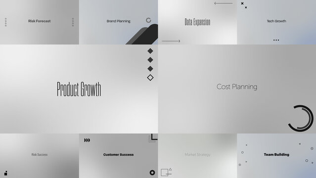 Basic Corporate Titles | 10 Motion Titles with Control Panels