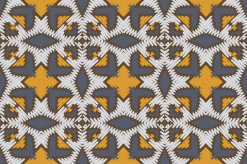 Seamless geometric ethnic asian oriental and tradition pattern design for texture and background. Silk and fabric pattern decoration for carpet, Thai clothing, wrapping and wallpaper