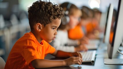 Young Gen Alpha Students Embracing Future Tech: Innovative Learning in the Digital Classroom