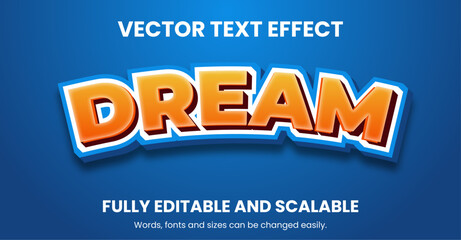 Vector 3D Text Effect Design