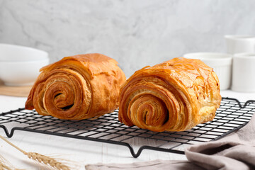 Fototapeta premium Pan au chocolate pastry. perfect for recipe, catalogue or any commercial purposes.