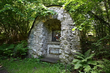 Naklejka premium Kreuzweg bei Kirchen im Westerwald