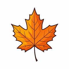 Autumn maple leaf vector illustration, leaf house vector art, autumn maple leaf silhouette, autumn maple leaf cartoon vector icon