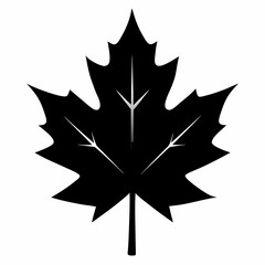 Autumn maple leaf vector illustration, leaf house vector art, autumn maple leaf silhouette, autumn maple leaf cartoon vector icon