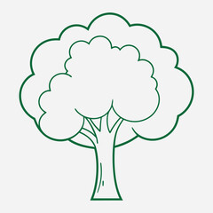 Apple tree vector illustration