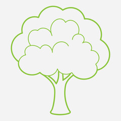 Apple tree vector illustration