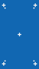 Fototapeta premium Blue screen with VFX motion tracking markers. Chroma key color video footage with track point. HD 4K blue screen layout. 