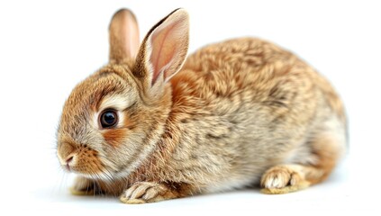 Obraz premium Close-up of a Cute Brown Rabbit