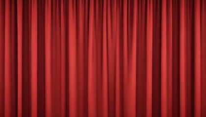 Intense scarlet red curtain or fabric as a backdrop
