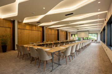 Interior of a hotel conference room