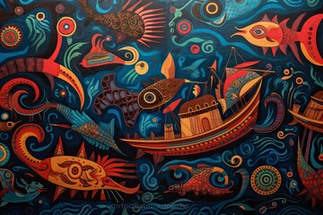 Guna Yala Heritage Unveiled Vibrant Panama Mola Tapestry 