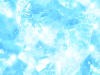 きらきらした青いクリスタル風の背景