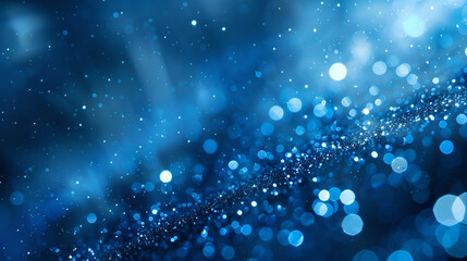 many blue particles on a blue background
