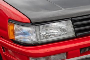 古い自動車のヘッドライト　Headlight of the old car