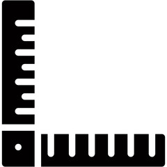 Vector Icon Ruler, Measuring, Geometry, Construction Tools, Carpentry Tools