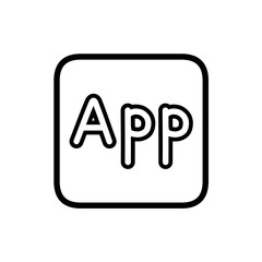 アプリのアイコンの線画