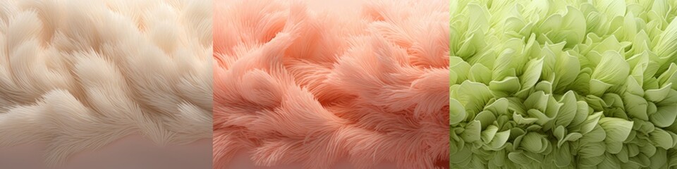 Obraz premium white, peach, and green