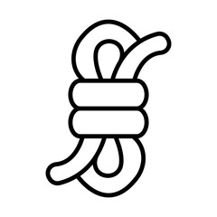 Rope Knot line icon