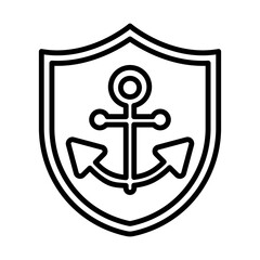 Sailor Badge line icon