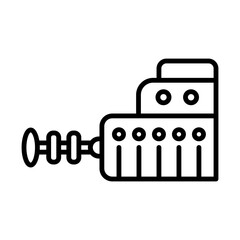 Ship Engine line icon