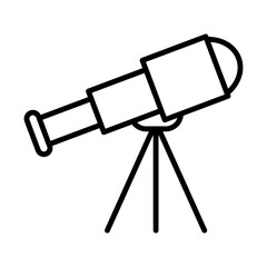 Pirate Telescope line icon