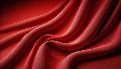Obraz premium 赤色の布地の背景素材