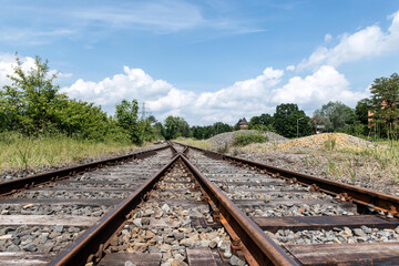 Fototapeta premium Bahnhofsidylle Geesthacht