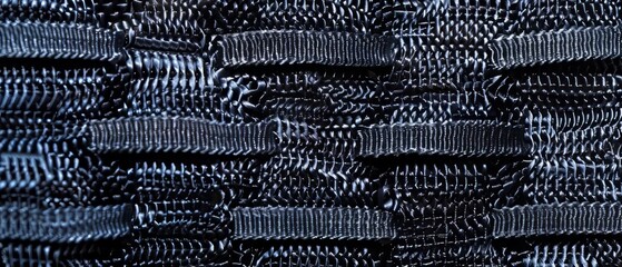 Panoramic close-up, high detail scan of soft velcro strips texture, Generative AI 