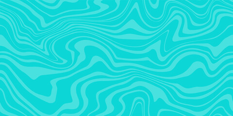 Turquoise marble acrylic swirl seamless pattern, water texture, watercolor marble background. 1970s trippy seamless pattern.