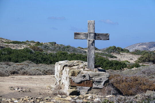 Holzkreuz auf Prasonisi