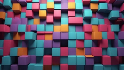 A geometric square abstract colorful texture and background