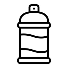 Spray Paint Vector Line Icon
