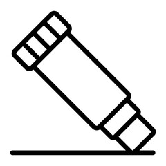 Glue Stick Vector Line Icon
