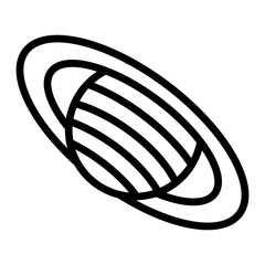 Plane Aaryring Vector Line Icon © Sajid