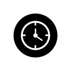 Clock face icon vector. Wall Clock illustration sign. Time symbol. watch symbol or logo.