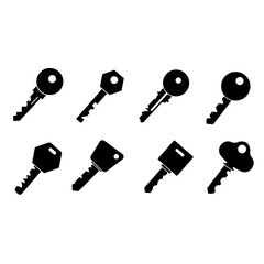 Key icon vector set. access illustration sign collection. close symbol. Lock logo.