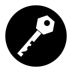 Key icon vector. Lock iluustartion sign. Closed symbol or logo.