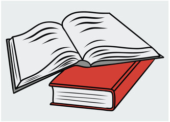 Stacks of books for reading, piles of textbooks for education. Set of literature, dictionaries, encyclopedias, planners with bookmarks. Colored flat vector illustration isolated on a white background