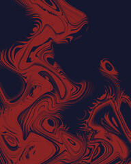 Abstract Detailed Red Grunge Halftone on a Dark Background
